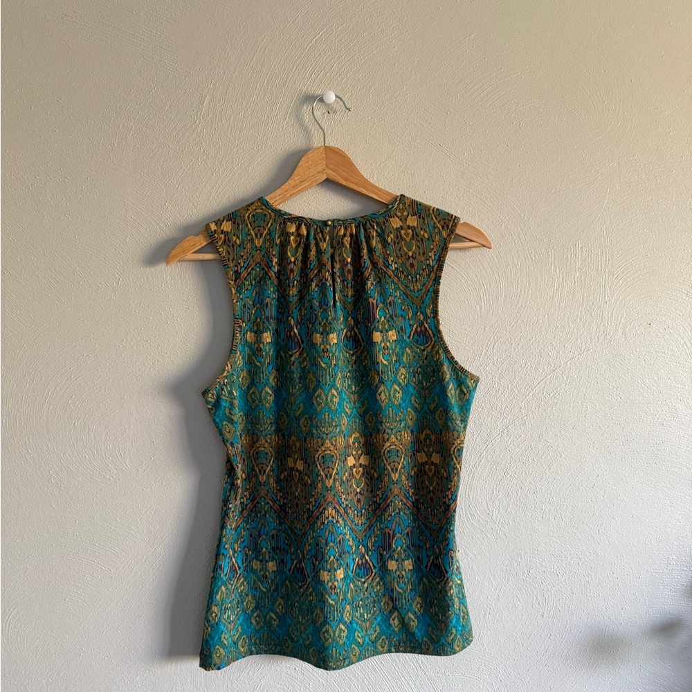 Chaps Patterned Tank Top - Picture 4 of 4